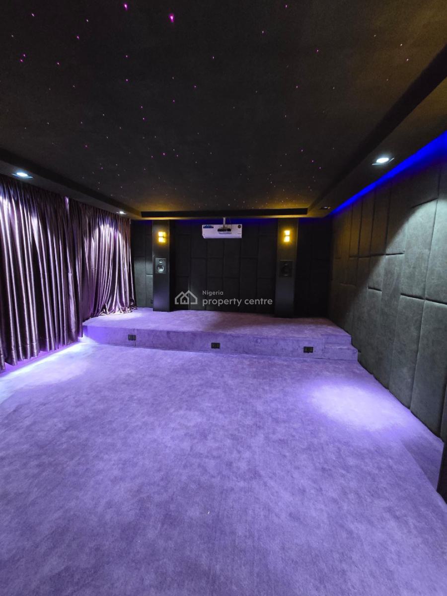 Exquisite 4 Bedroom Detached Duplex with Cctv, Cinema, Pool & Bq, Lekki Phase 1, Lekki, Lagos, Detached Duplex for Sale