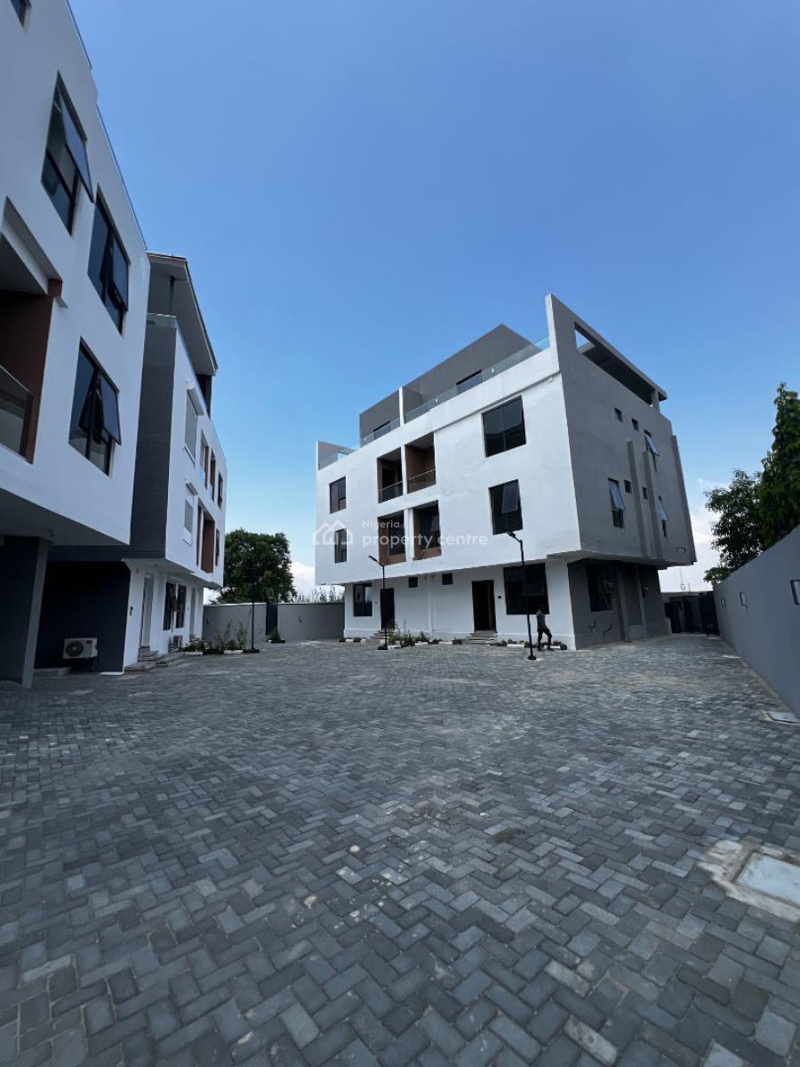 Newly Built 4 Bedroom Maisonette with a Room Bq,swimming Pool, Lekki Phase 1, Lekki, Lagos, House for Sale