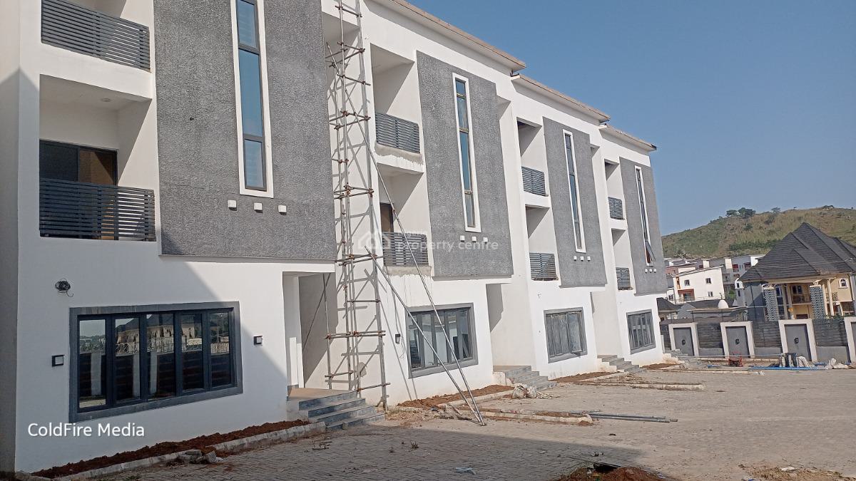 4 Bedroom Semi Finished Terrace Duplex with 1 Room Bq, By Aso Radio, Katampe (main), Katampe, Abuja, Terraced Duplex for Sale
