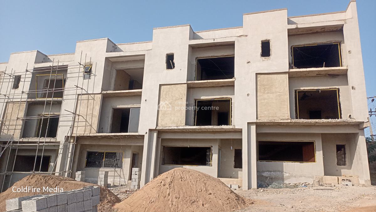 4 Bedroom Semi Finished Terrace Duplex with 1 Room Bq, Opposite Maitama Ministers Hill, By Cosgrove, Katampe (main), Katampe, Abuja, Terraced Duplex for Sale