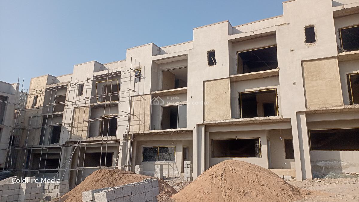 4 Bedroom Semi Finished Terrace Duplex with 1 Room Bq, Opposite Maitama Ministers Hill, By Cosgrove, Katampe (main), Katampe, Abuja, Terraced Duplex for Sale