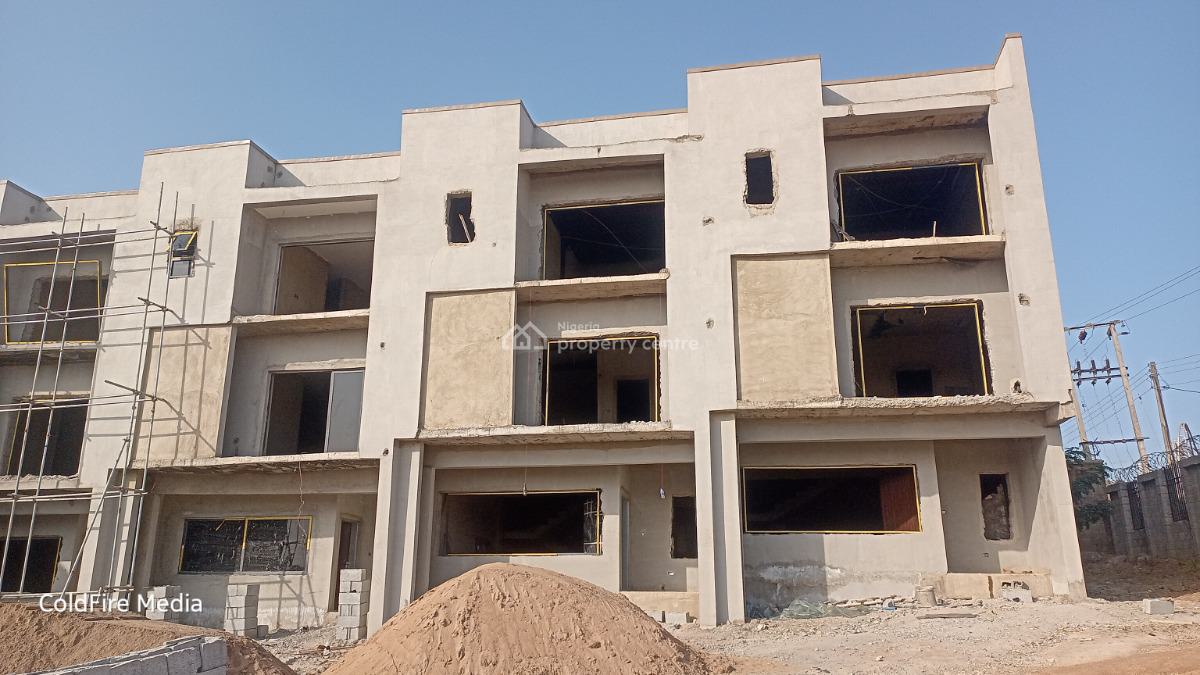 4 Bedroom Semi Finished Terrace Duplex with 1 Room Bq, Opposite Maitama Ministers Hill, By Cosgrove, Katampe (main), Katampe, Abuja, Terraced Duplex for Sale