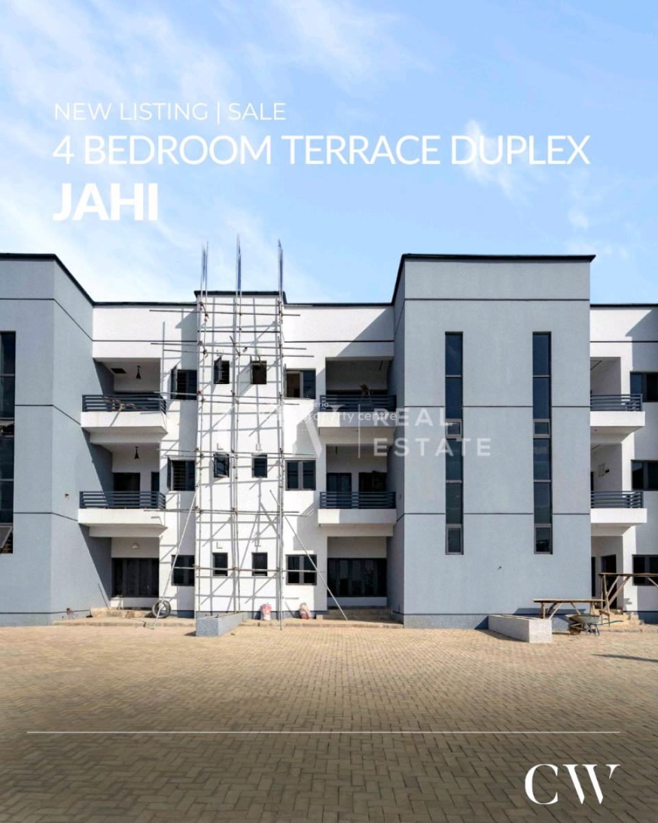 4 Bedroom Terrace Duplex, Jahi, Abuja, House for Sale