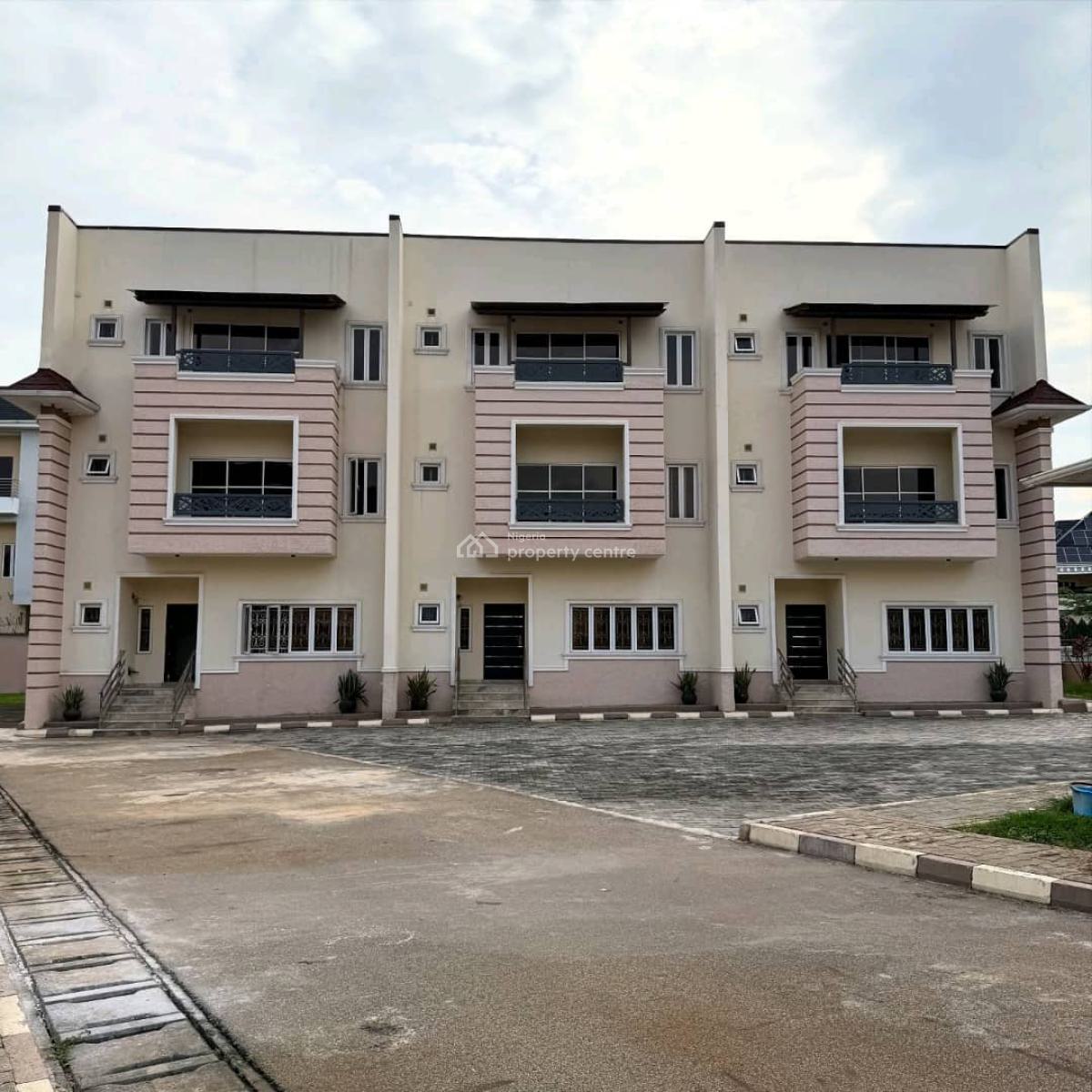 Newly Built 4 Bedrooms Terrace Solidly Finished with a Room Boys Quarters, Maitama District, Abuja, House for Sale