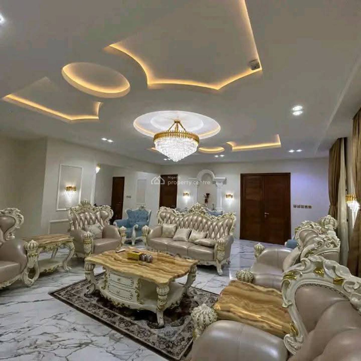 Luxury Furnished 5 Bedroom Duplex + Cenima & Bq., Naf Harmony Estate Eliozu, Port Harcourt, Rivers, Detached Duplex for Sale