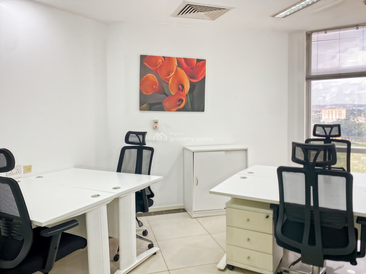 Open Plan Office Space for 15 Persons, 4th Floor,tower C,churchgate Plaza, Central Business District, Abuja, Office Space for Rent