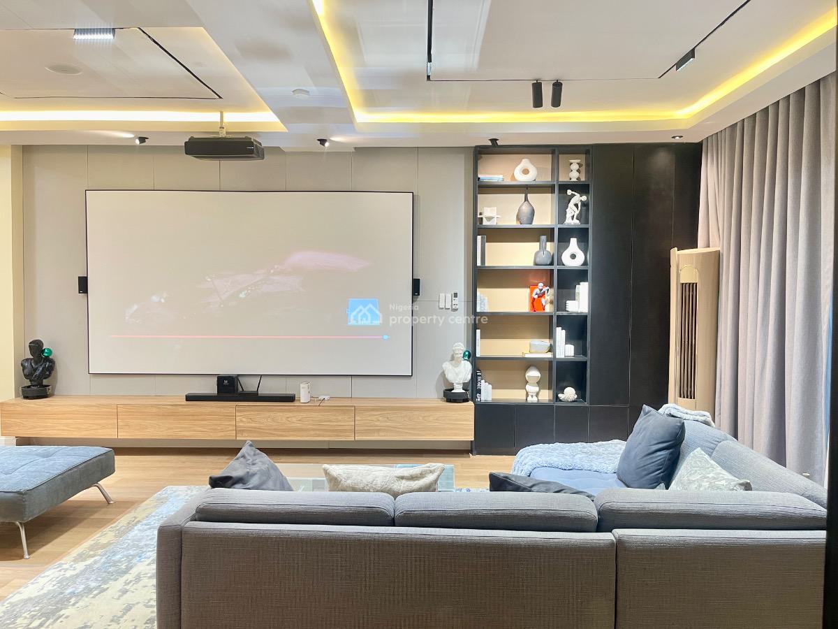 Exquisite 3 Br Maisonette W/ Cinema & Pool, Kunle Ogunba Street, Lekki Phase 1, Lekki, Lagos, Flat / Apartment Short Let