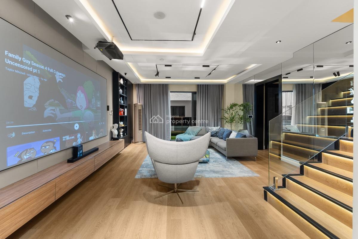 Exquisite 3 Bedroom Maisonette with Cinema & Pool, Kunle Ogunba Street, Lekki Phase 1, Lekki, Lagos, Flat / Apartment Short Let