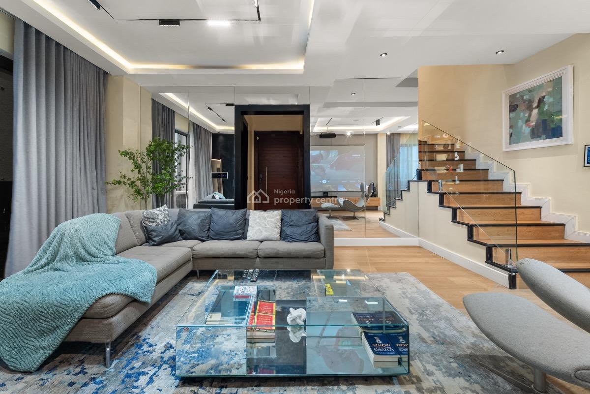 Exquisite 3 Bedroom Maisonette with Cinema & Pool, Kunle Ogunba Street, Lekki Phase 1, Lekki, Lagos, Flat / Apartment Short Let