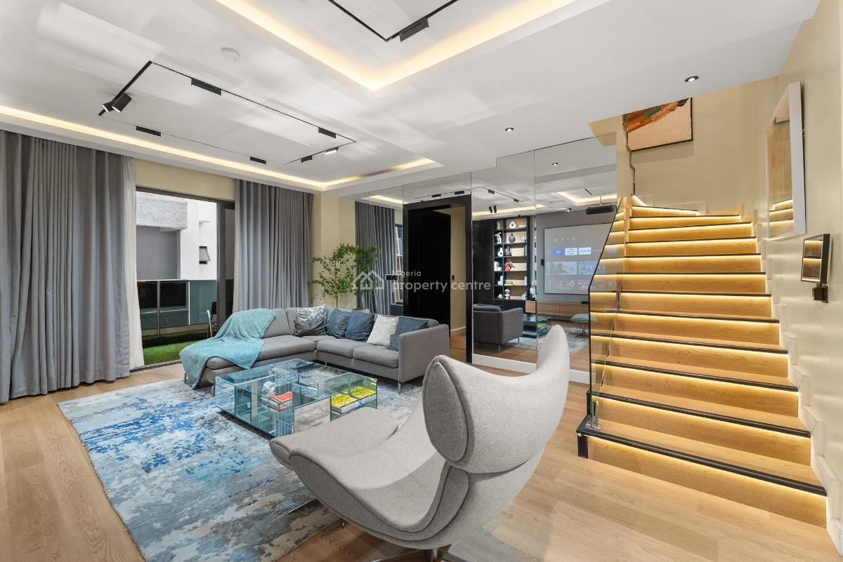 Exquisite 3 Bedroom Maisonette with Cinema & Pool, Kunle Ogunba Street, Lekki Phase 1, Lekki, Lagos, Flat / Apartment Short Let