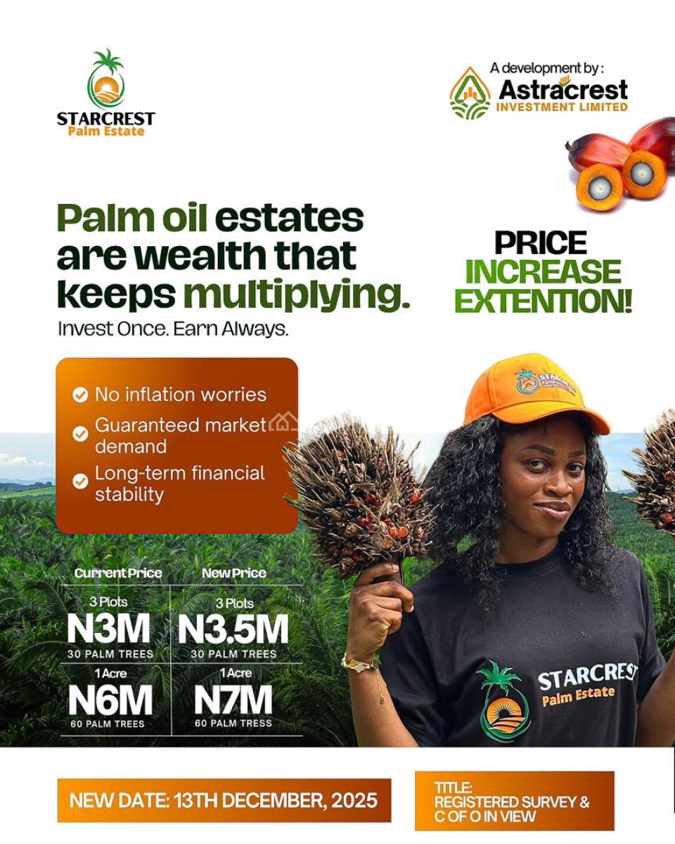 Starcrest Palm Estate, Alabata, Fuunab, Abeokuta South, Ogun, Commercial Land for Sale