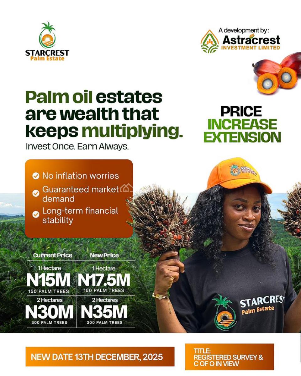 Starcrest Palm Estate, Alabata, Fuunab, Abeokuta South, Ogun, Commercial Land for Sale