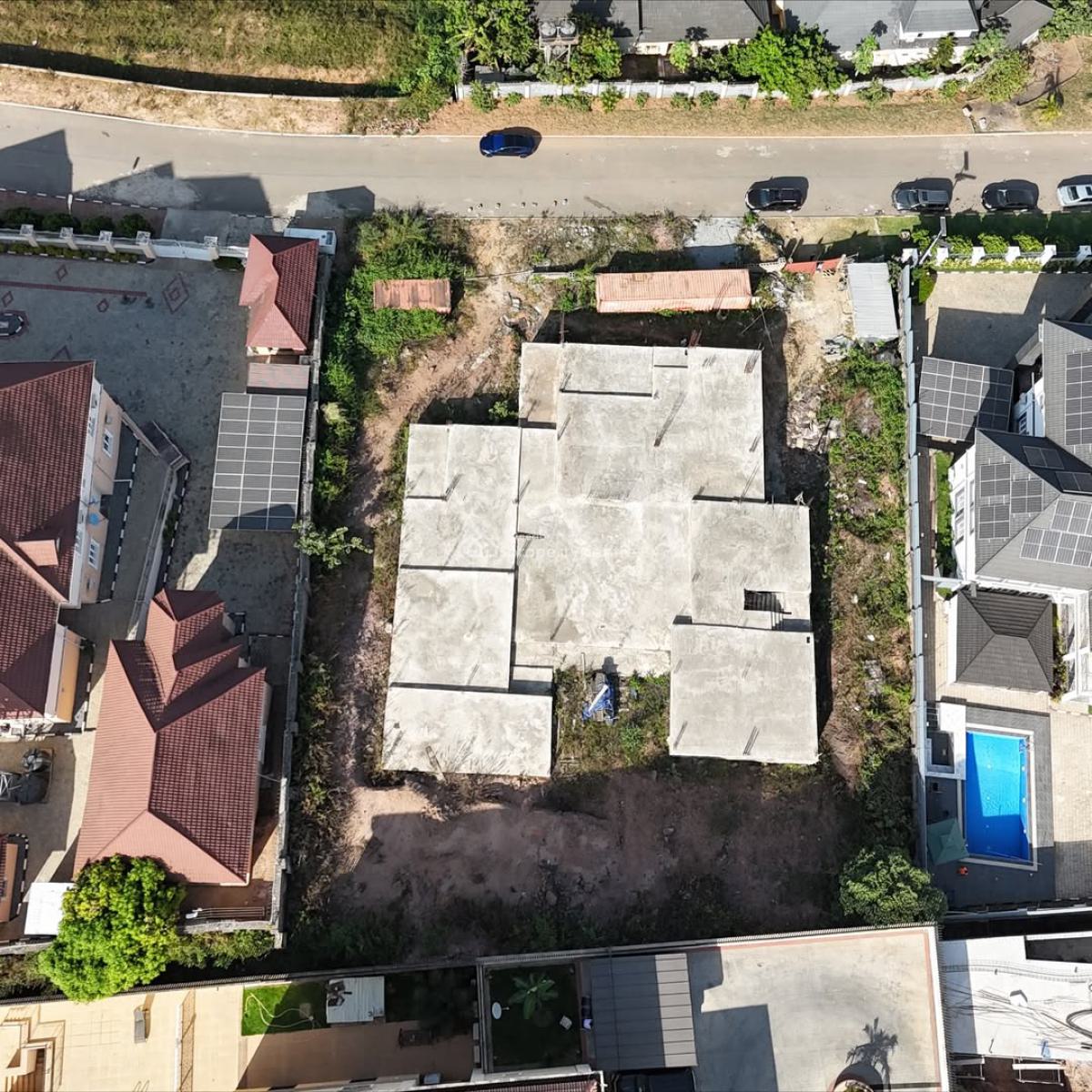 Newly Built 7 Bedrooms Semi Finish Mansion, Serene Environment, Asokoro District, Abuja, Detached Duplex for Sale