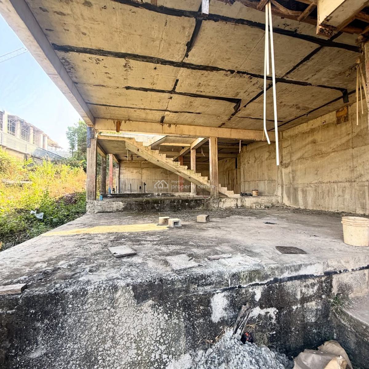 Newly Built 7 Bedrooms Semi Finish Mansion, Serene Environment, Asokoro District, Abuja, Detached Duplex for Sale