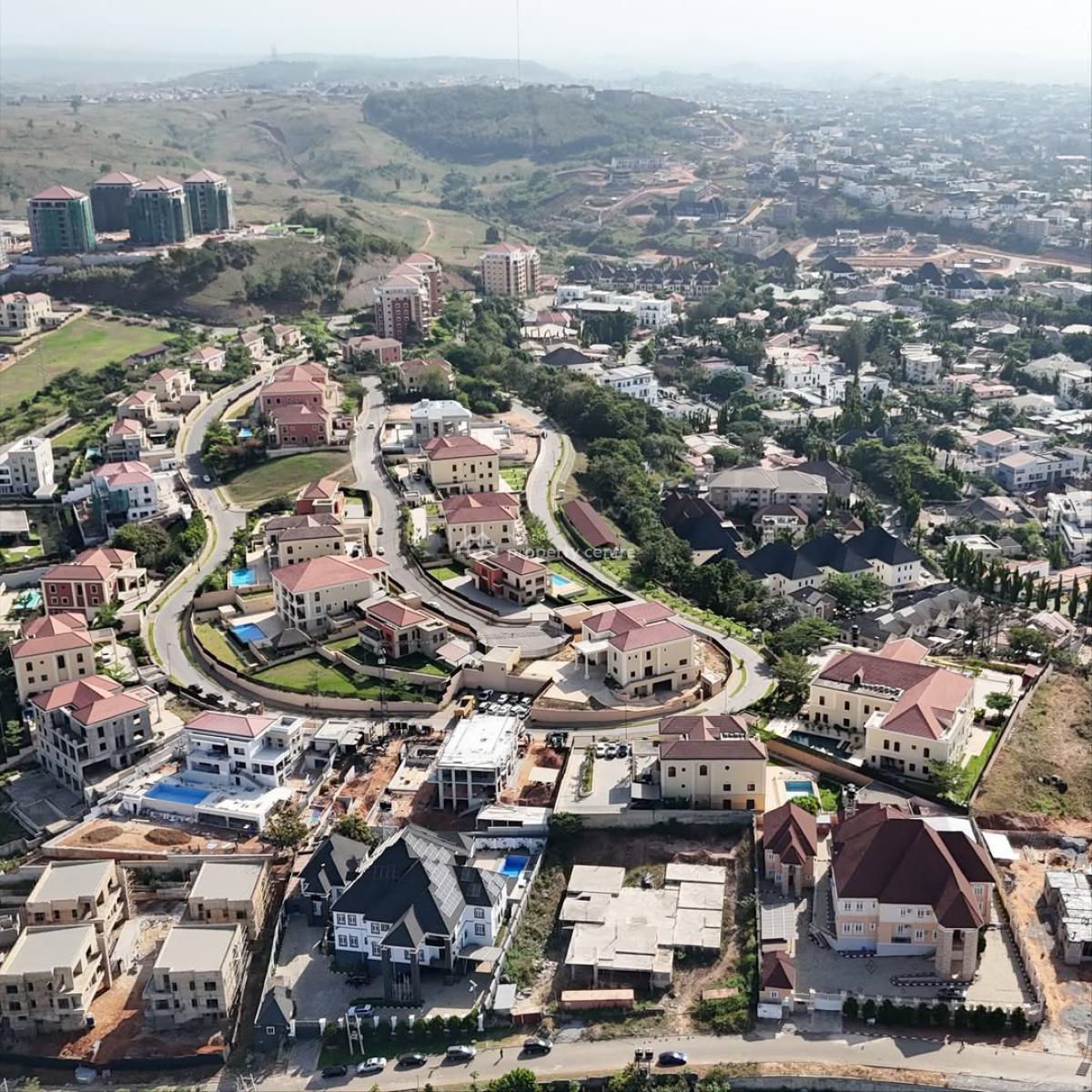 Newly Built 7 Bedrooms Semi Finish Mansion, Serene Environment, Asokoro District, Abuja, Detached Duplex for Sale