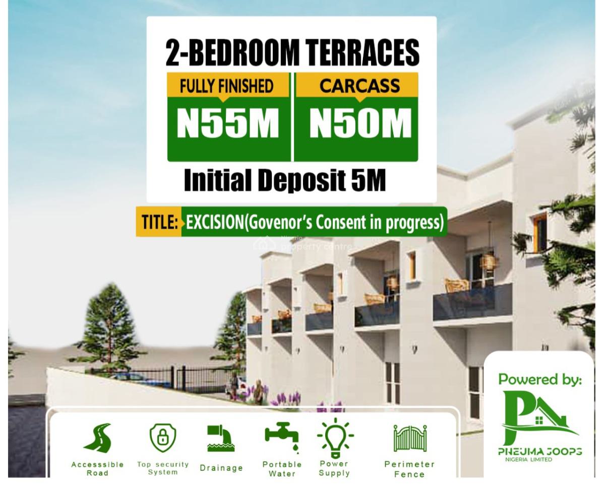 2 Bedroom Terrace Duplex, Abijor, Sangotedo, Ajah, Lagos, Terraced Duplex for Sale