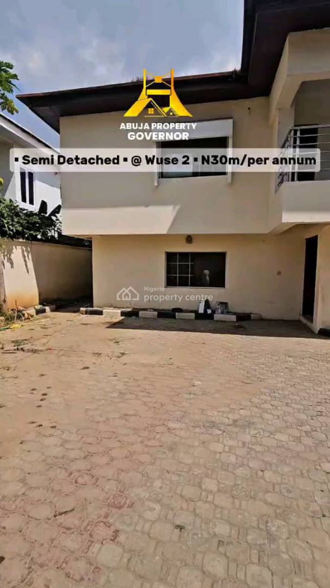 4 Bedroom Semi Detached Duplex, Wuse 2, Abuja, Semi-detached Duplex for Rent
