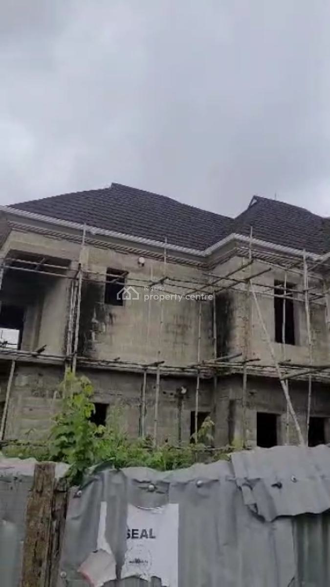 60% Completed 5bedroom Duplex with Gym House and Security House, Cement Bustop Close Too Mongoro, Ikeja, Lagos, Detached Duplex for Sale