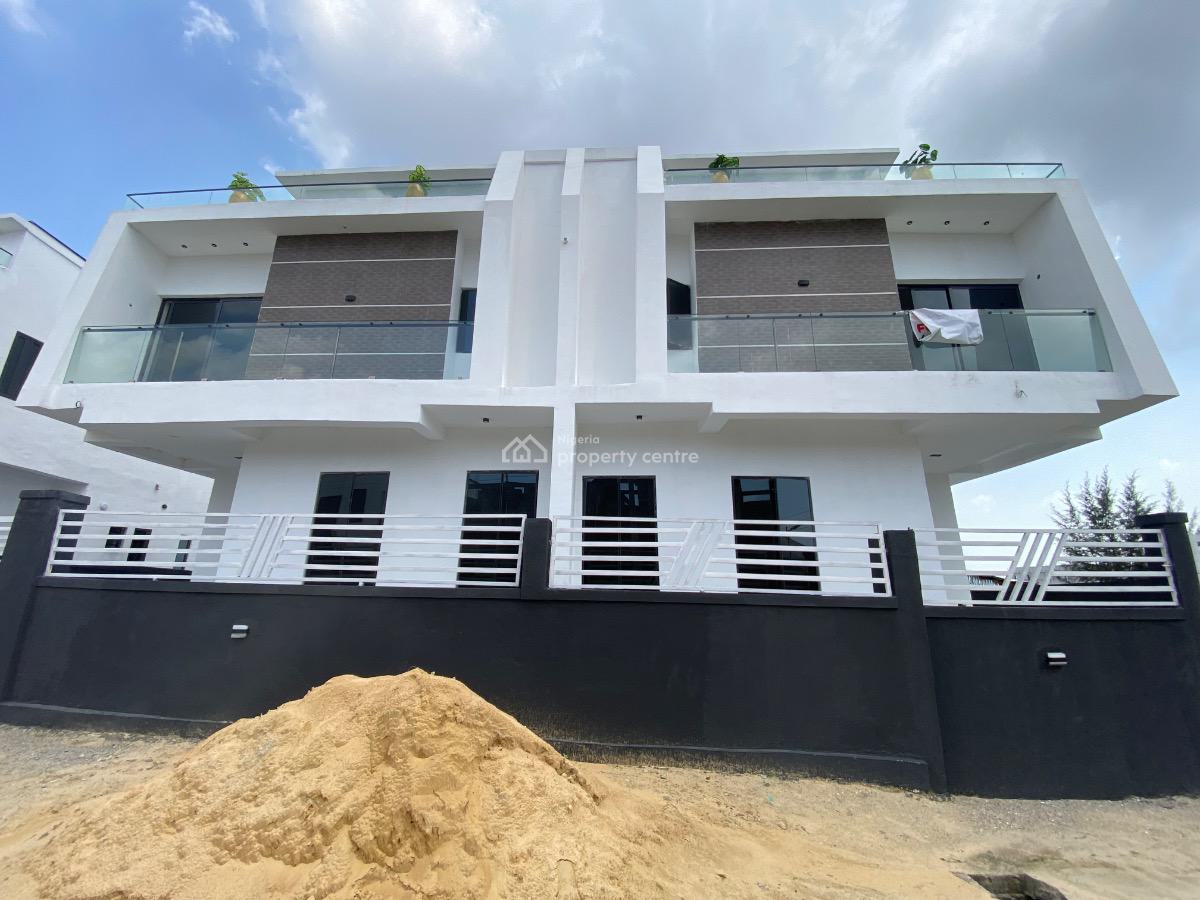 Luxury 4 Bedroom Duplex with Bq at Ajah, Atlantic  Nominee Layout Estate, Ajah, Lagos, Semi-detached Duplex for Sale
