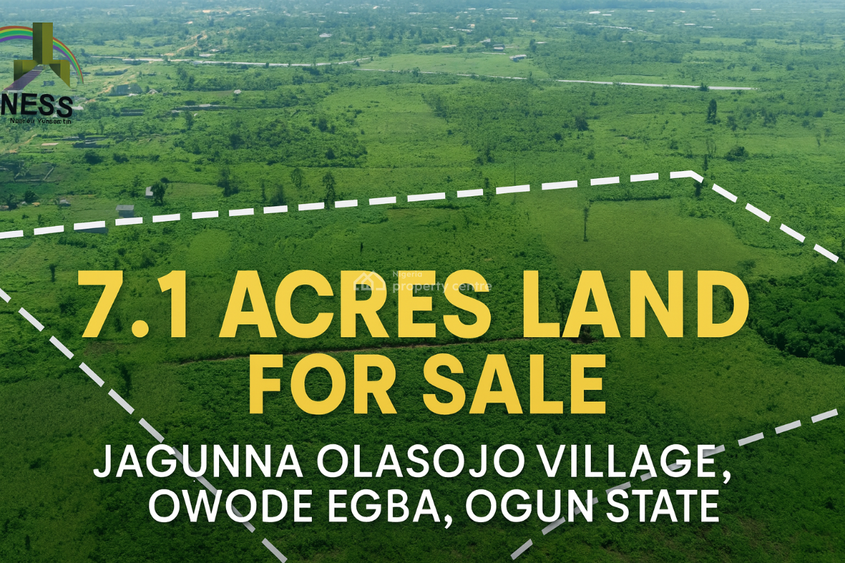 7.1 Acres Fertile Land, Jagunna Olasoju Village, Owode Egba, Obafemi-owode Lga, Obafemi Owode, Ogun, Mixed-use Land for Sale