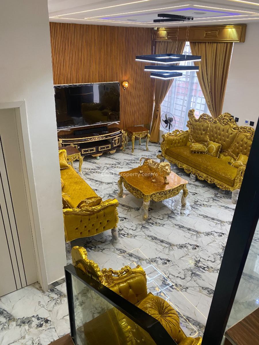 Fully Furnished Luxury 4 Bedroom Duplex with Bq, Lekki Palm City Estate, Ajah, Lagos, Semi-detached Duplex for Sale