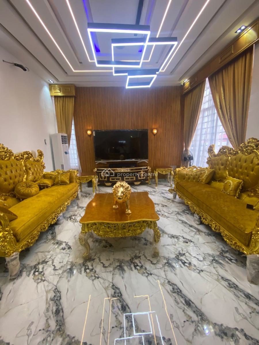 Fully Furnished Luxury 4 Bedroom Duplex with Bq, Lekki Palm City Estate, Ajah, Lagos, Semi-detached Duplex for Sale