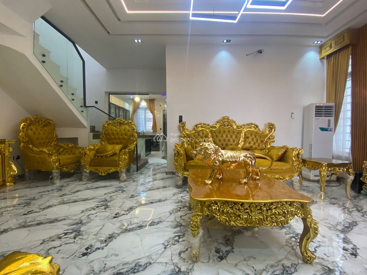 Fully Furnished Luxury 4 Bedroom Duplex with Bq, Lekki Palm City Estate, Ajah, Lagos, Semi-detached Duplex for Sale