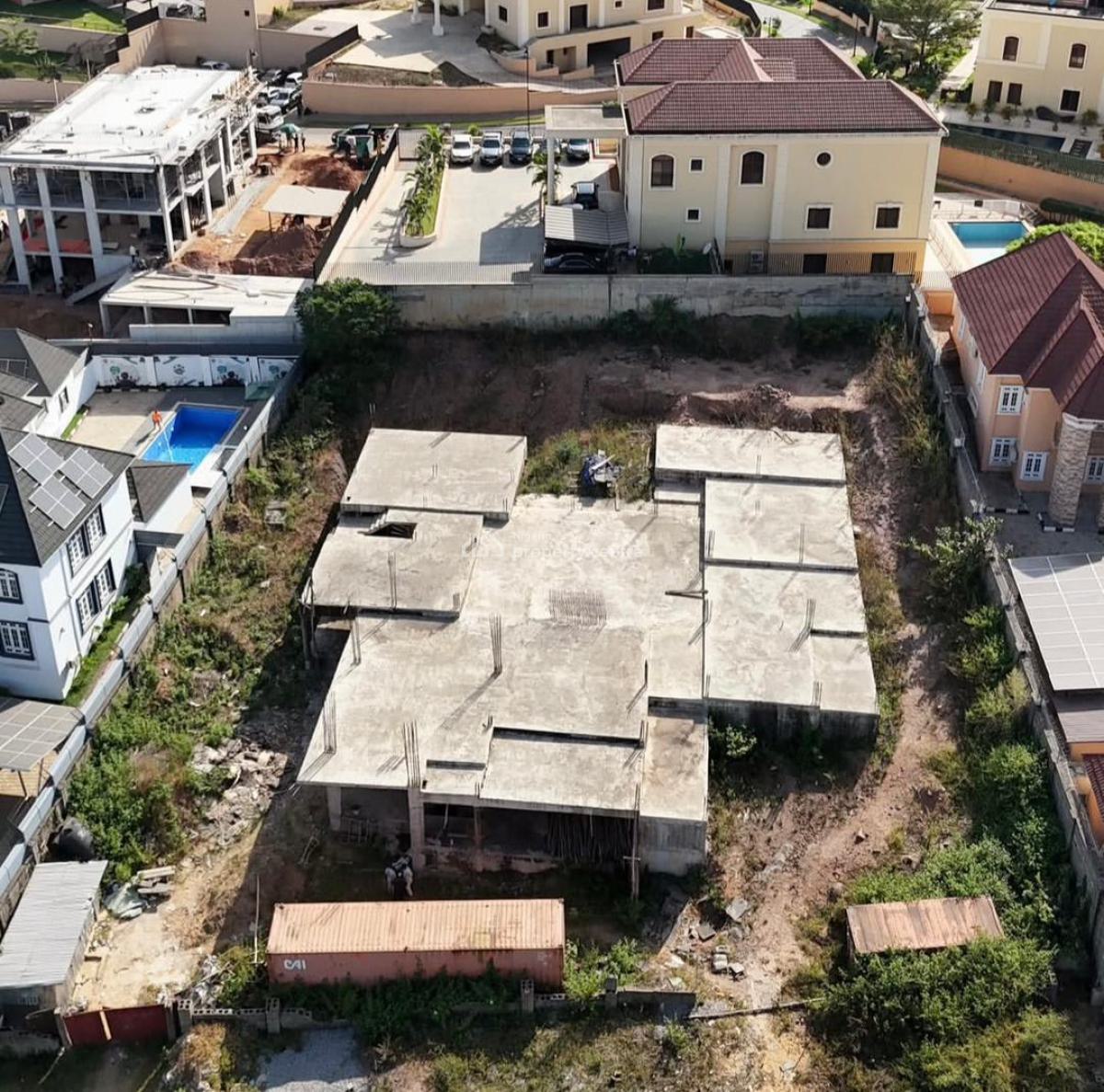 7 Bedroom Detached Duplex ( Unfinished), Asokoro District, Abuja, Detached Duplex for Sale
