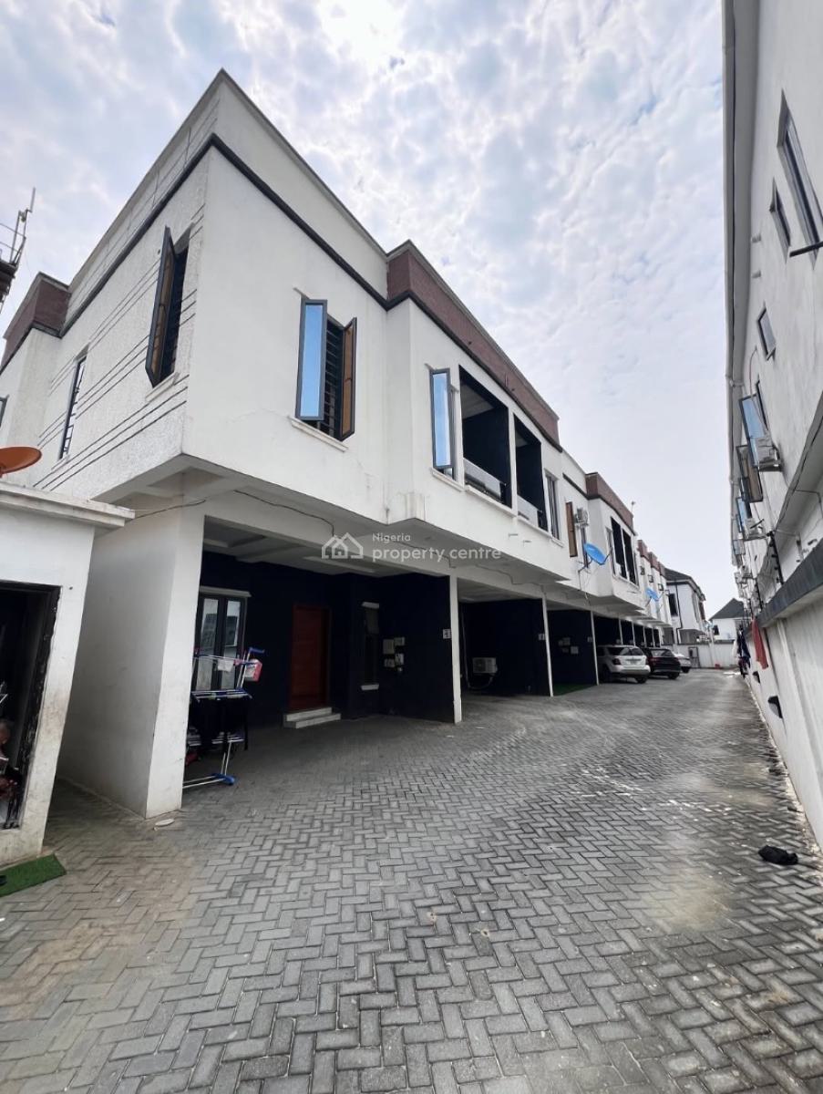 Beautiful 4 Bedroom Terrace Duplex with Bq, Ikota, Lekki, Lagos, Terraced Duplex for Rent