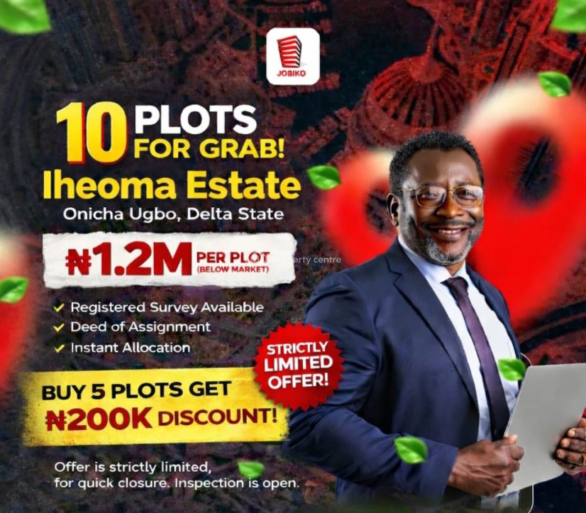 Enjoy 30% Land  Discount Strategically Located, Iheoma Estate, Off Ubulukwu Road, Agbor, Asaba, Delta, Mixed-use Land for Sale