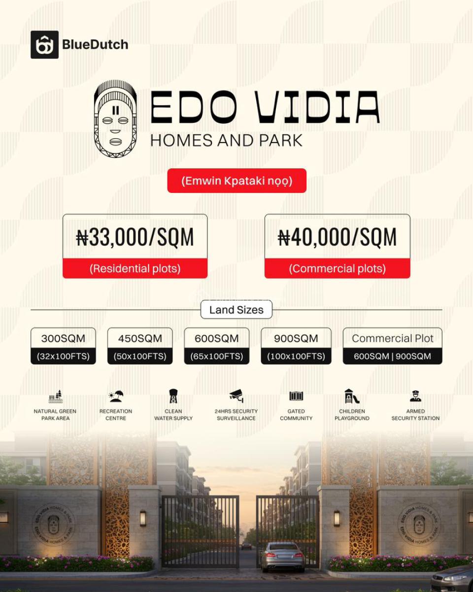 Prime Estate Land, Edo Vidia Estate Imasabor, Sapele Road, Ikpoba Okha, Edo, Residential Land for Sale