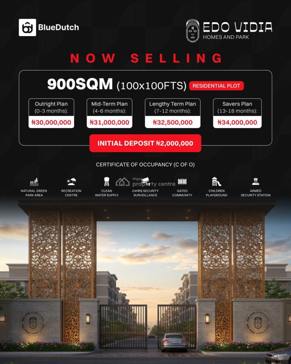 Prime Estate Land, Edo Vidia Estate Imasabor, Sapele Road, Ikpoba Okha, Edo, Residential Land for Sale