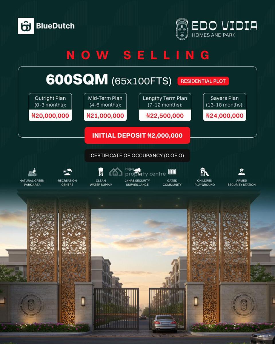 Prime Estate Land, Edo Vidia Estate Imasabor, Sapele Road, Ikpoba Okha, Edo, Residential Land for Sale