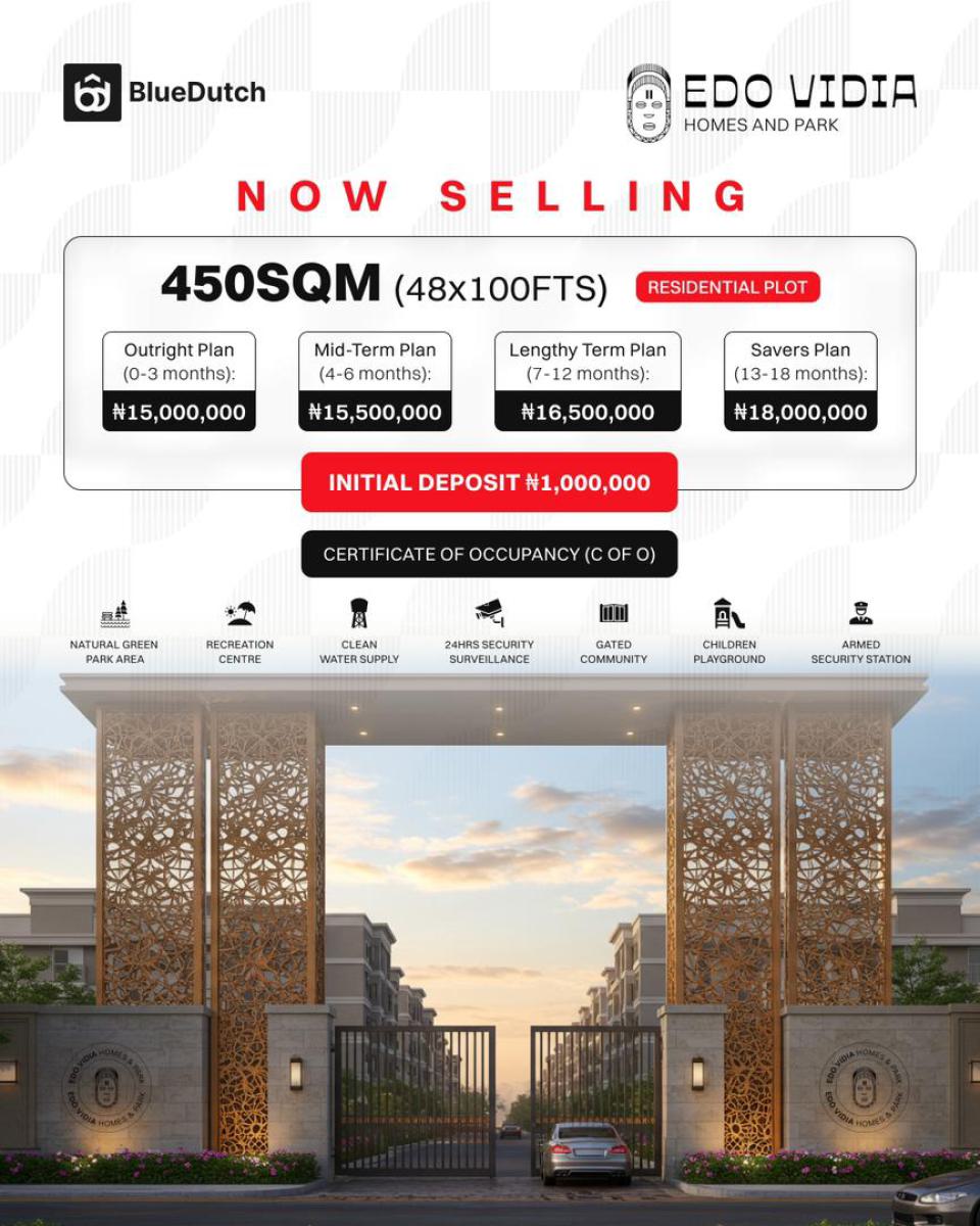 Prime Estate Land, Edo Vidia Estate Imasabor, Sapele Road, Ikpoba Okha, Edo, Residential Land for Sale