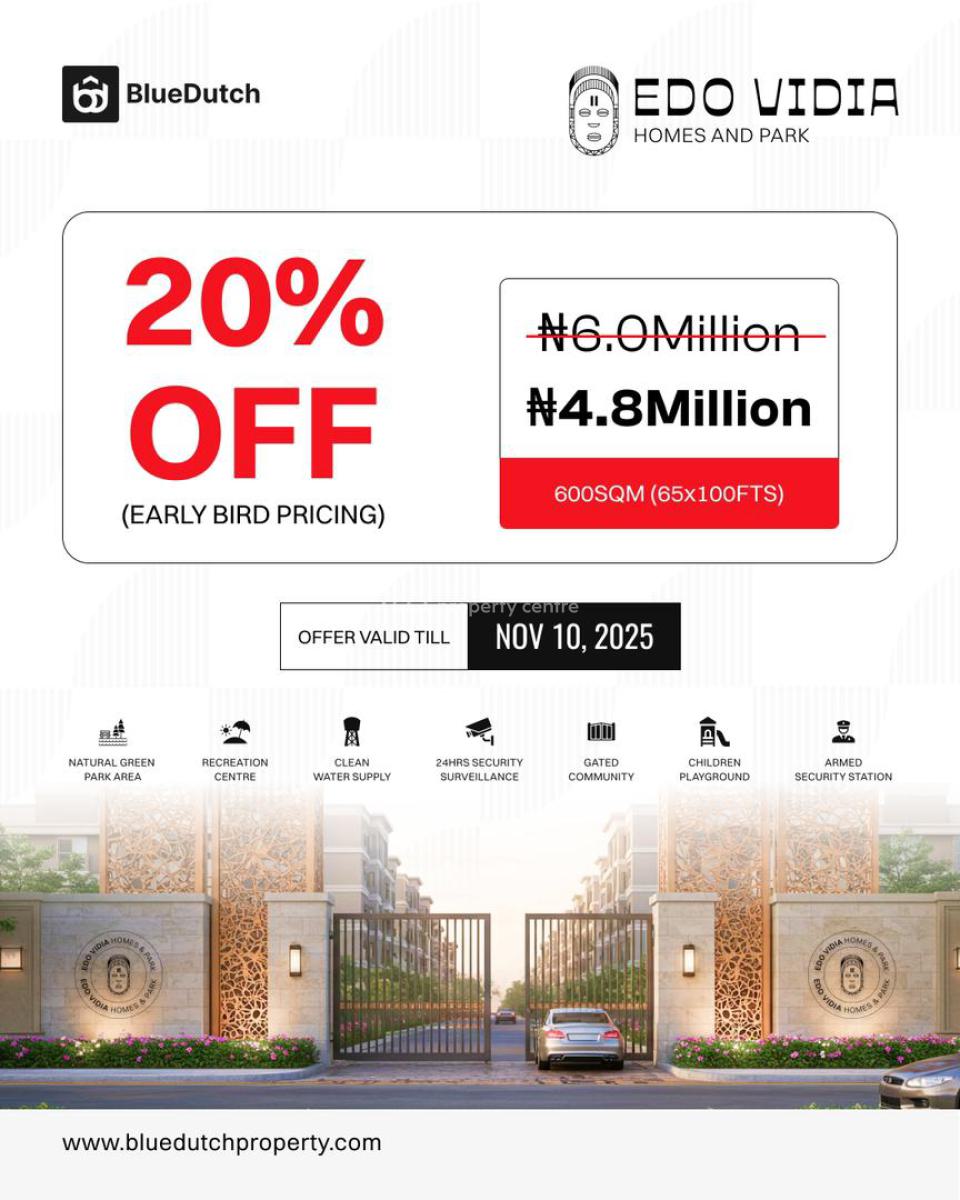 Prime Estate Land, Edo Vidia Estate Imasabor, Sapele Road, Ikpoba Okha, Edo, Residential Land for Sale