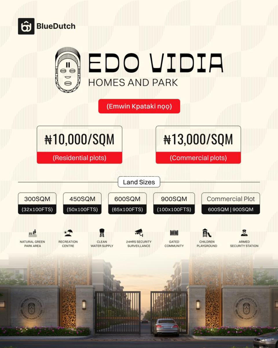 Prime Estate Land, Edo Vidia Estate Imasabor, Sapele Road, Ikpoba Okha, Edo, Residential Land for Sale