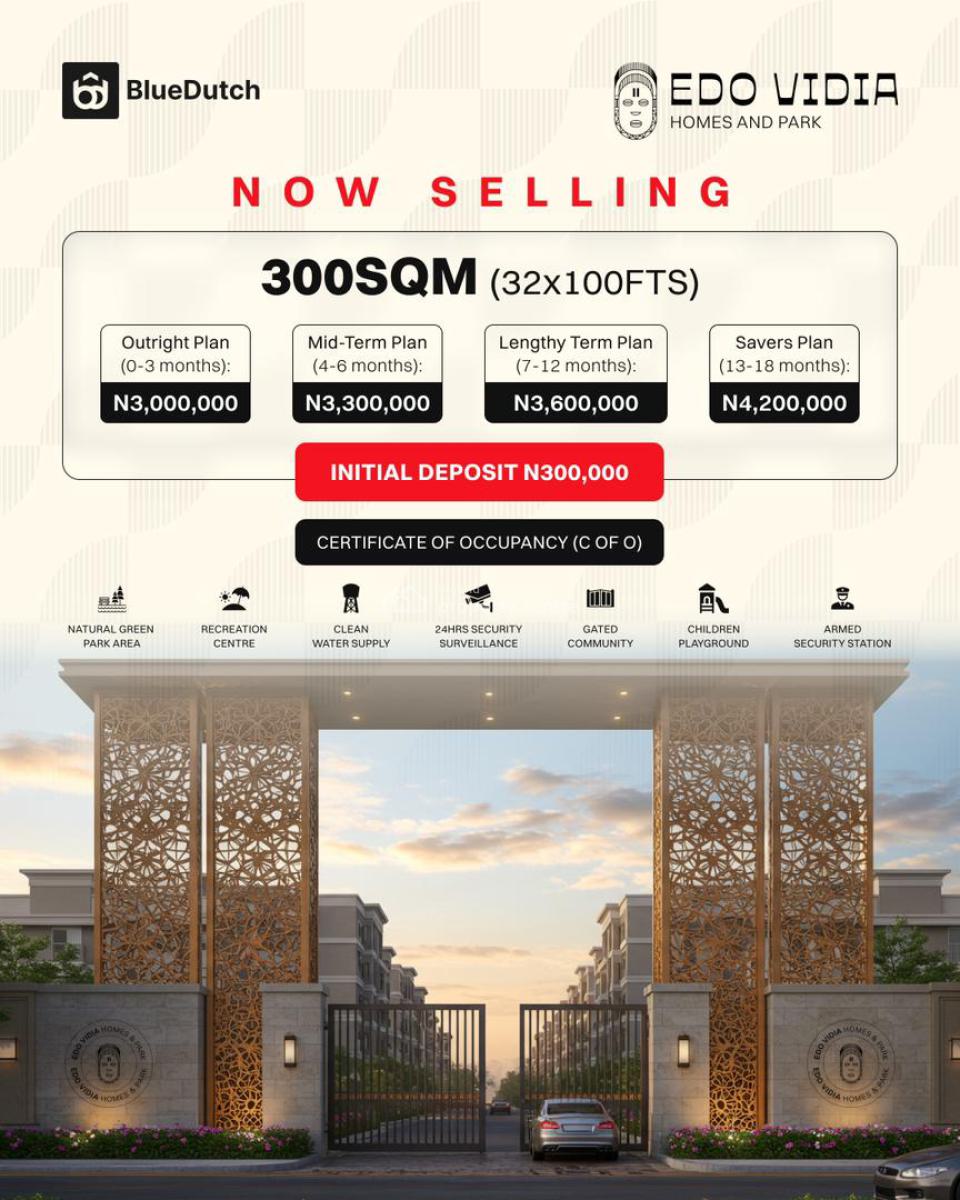 Prime Estate Land, Edo Vidia Estate Imasabor, Sapele Road, Ikpoba Okha, Edo, Residential Land for Sale