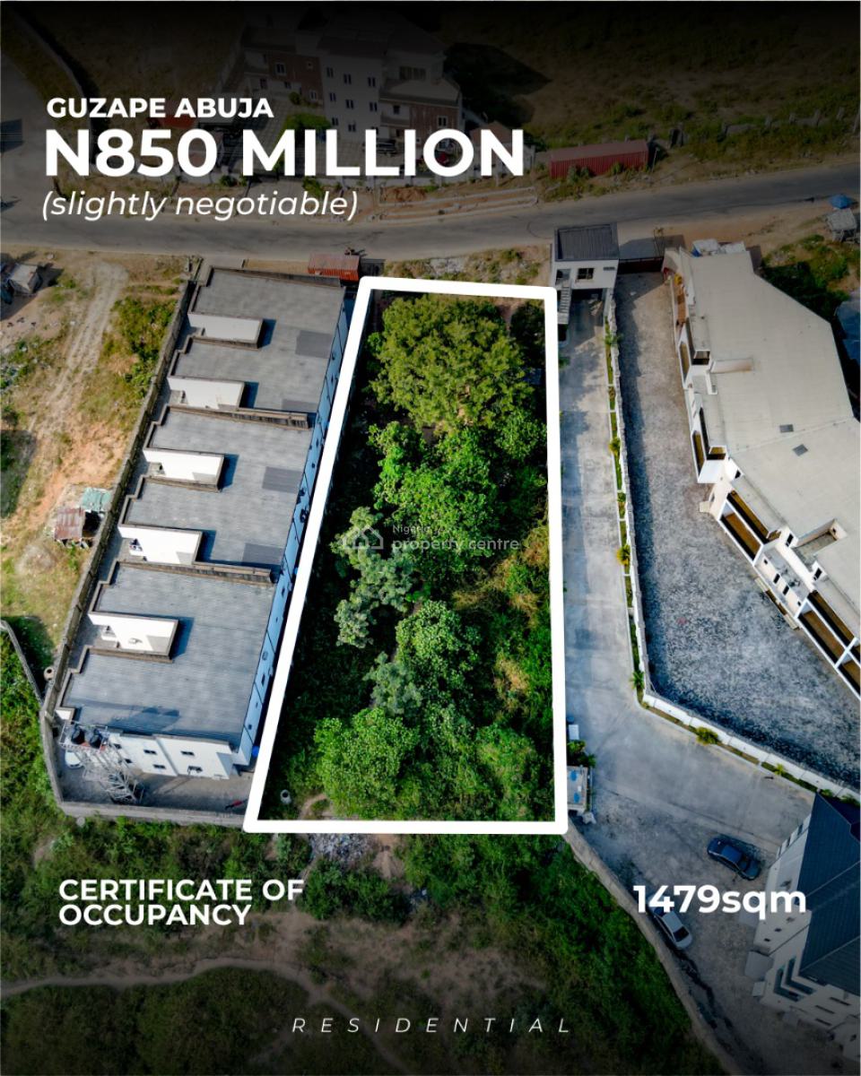 1479sqm Residential, Guzape District, Abuja, Residential Land for Sale