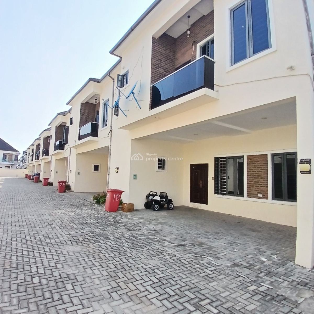 Affordable 4 Bedroom Terrace Duplex Within a Call to Access Estate, Chevron Toll Gate, Orchid Road, Lekki, Lagos, Terraced Duplex for Rent