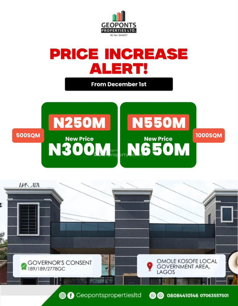 Premium Land, Omole Phase 2, Ikeja, Lagos, Residential Land for Sale