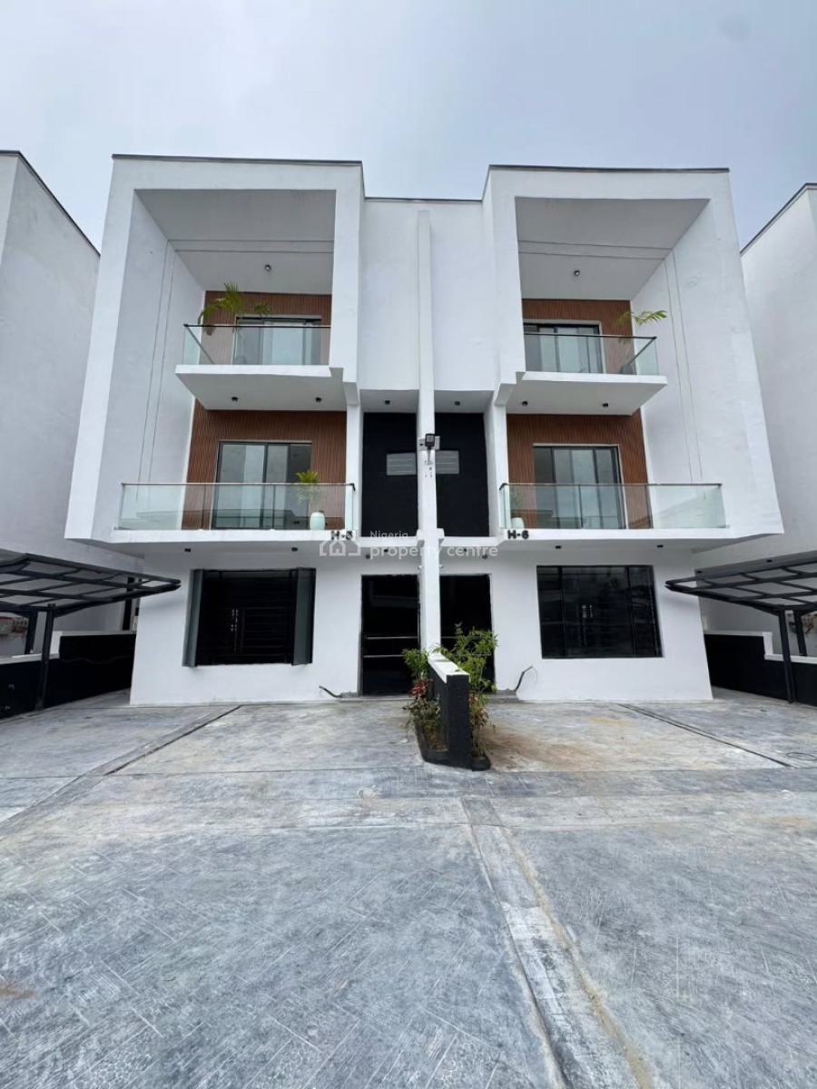 Stunning 4  Bedroom Semi-detached Triplex with a Bq, Orchid Road, Lekki, Lekki, Lagos, Semi-detached Duplex for Sale
