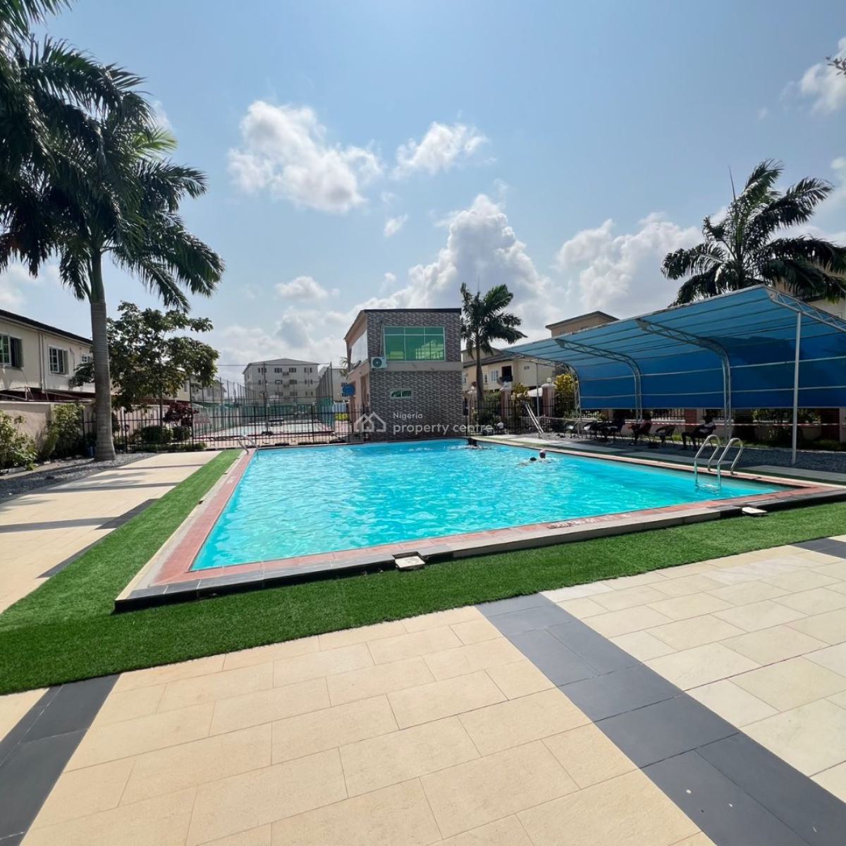 Brandnew Furnished 4 Bed Terrace (corner Piece) & Swimming Pool, Brandnew Furnished 4 Bed Terrace (corner Piece) & Swimming Pool, Ajah, Lagos, Terraced Duplex for Sale