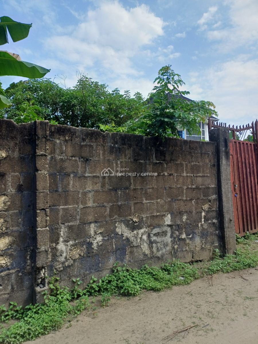 Fenced 1 and Half Plots of Land, Nta Road, Ozuoba, Port Harcourt, Rivers, Residential Land for Sale