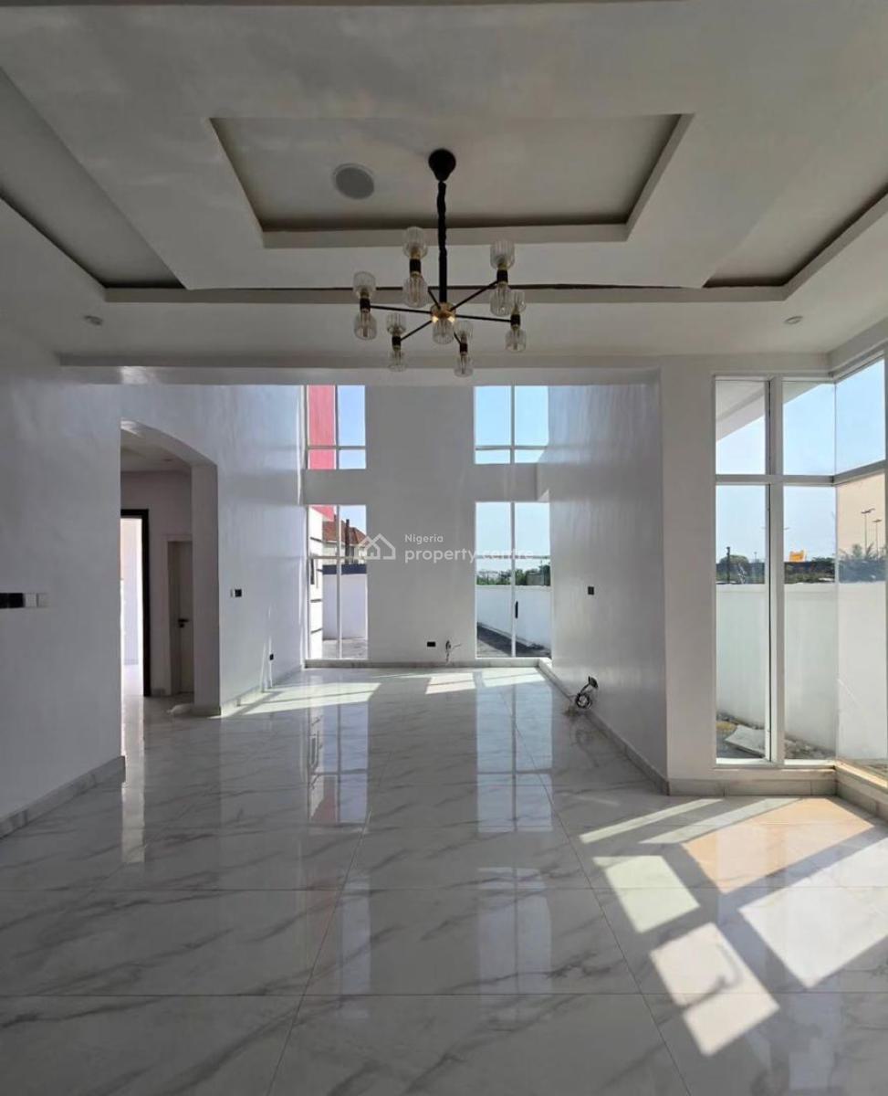 Luxurious 5 Bedroom Fully Detached Duplex with Bq, Security Post, Chevron, Lekki, Lagos, Detached Duplex for Sale
