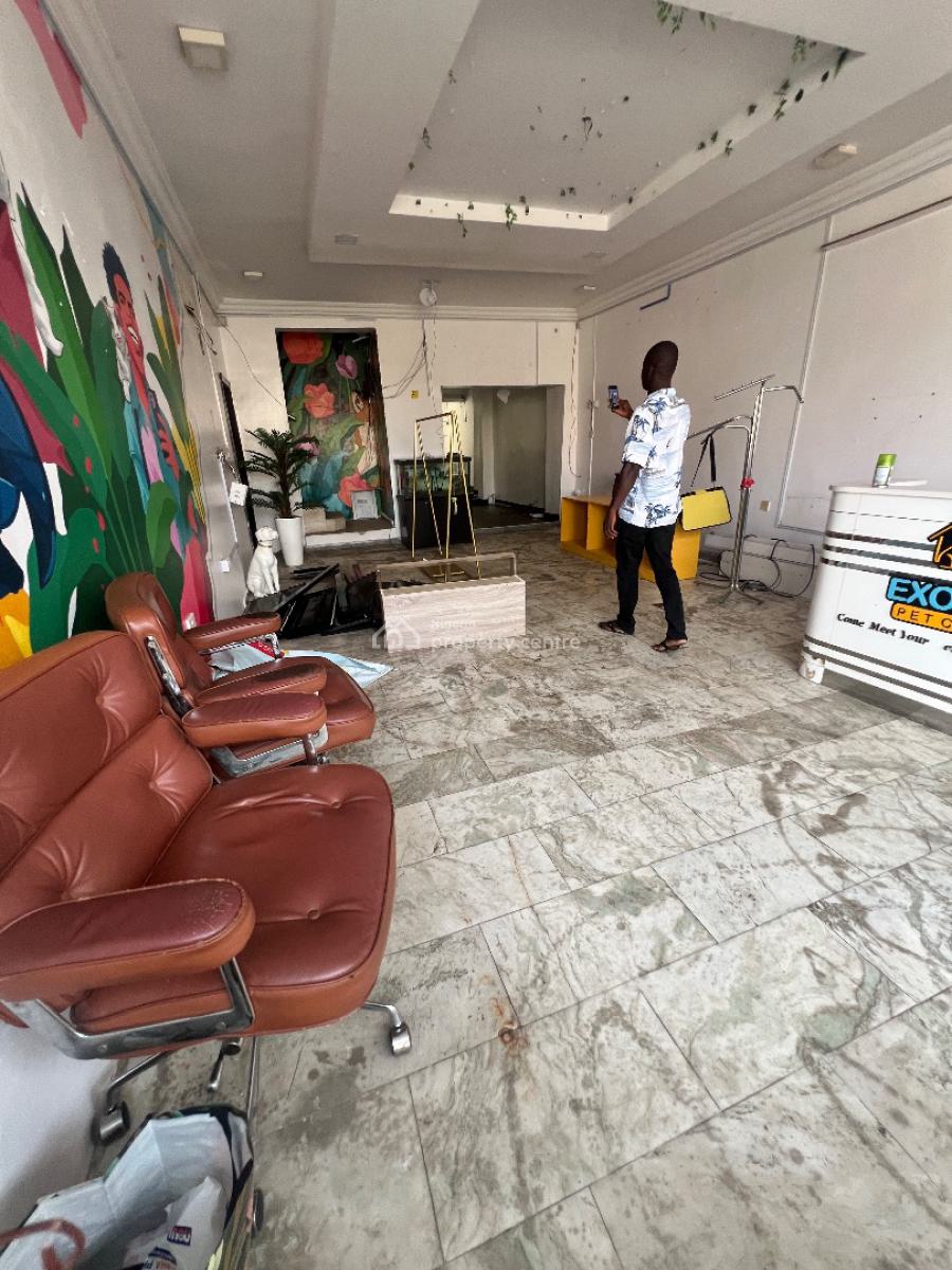 150sqm Shop Space Ground Floor Facing Road, Emmanuel Abimbola Cole, Lekki Phase 1, Lekki, Lagos, Shop for Rent
