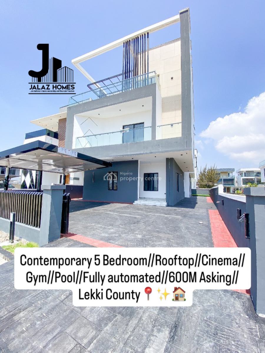 Contemporary 5 Bedroom Detached Duplex, Lekki, Lagos, House for Sale