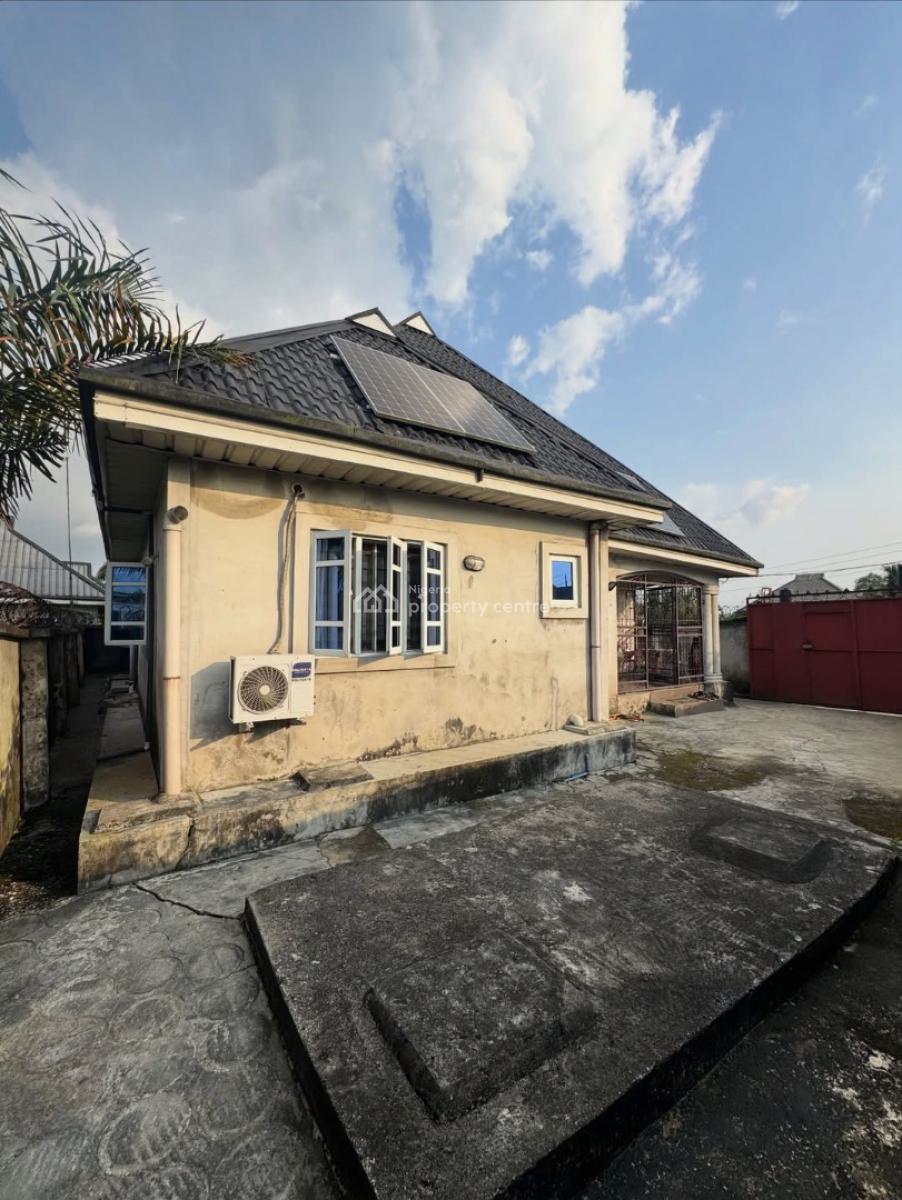 4 Bedroom Bungalow with Solar, Iwofe Road, Rumolumeni, Port Harcourt, Rivers, Detached Bungalow for Sale