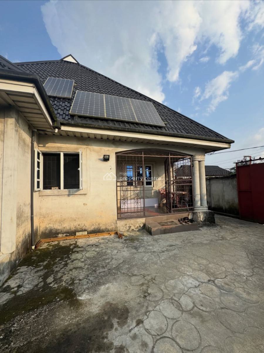 4 Bedroom Bungalow with Solar, Iwofe Road, Rumolumeni, Port Harcourt, Rivers, Detached Bungalow for Sale