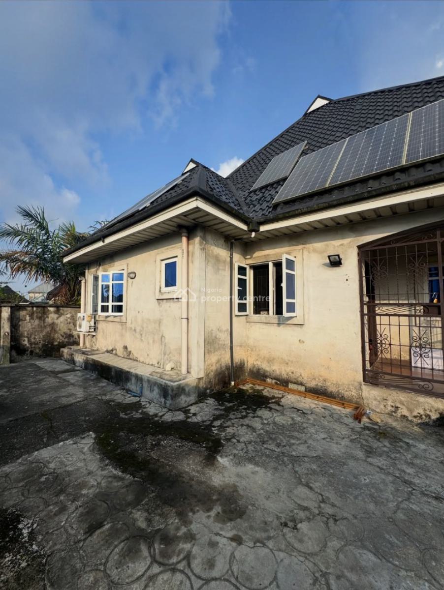 4 Bedroom Bungalow with Solar, Iwofe Road, Rumolumeni, Port Harcourt, Rivers, Detached Bungalow for Sale