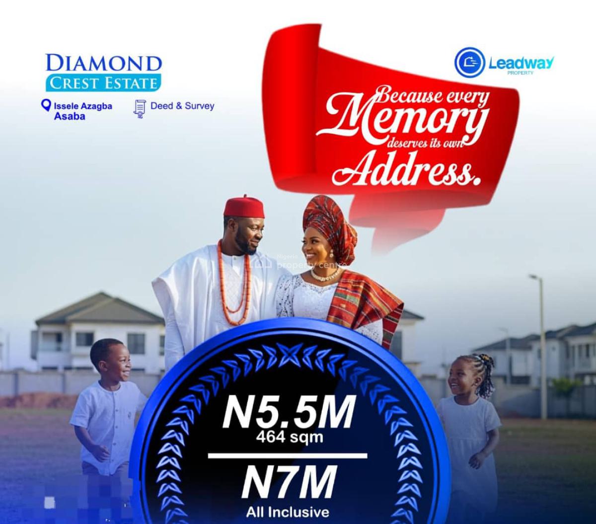 464sqm Land  in Diamond Crest Estate, Issele-azagba, Asaba, Issele-azagba, Asaba, Delta, Residential Land for Sale